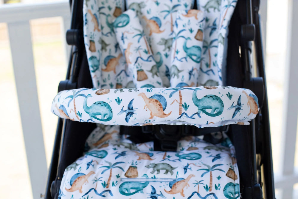 Pram Bar Cover | Wild Dinosaurs - Bambella Designs