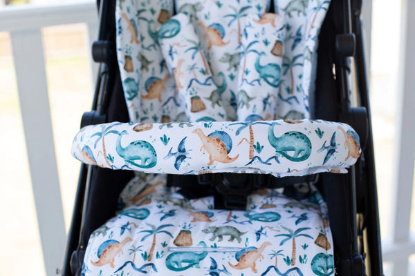 Pram Bar Cover | Wild Dinosaurs - Bambella Designs