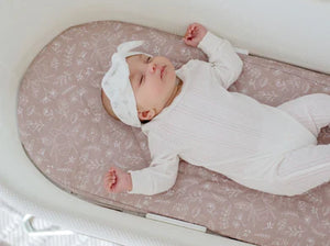 Small Oval/Moses/Snoo Fitted Waterproof Sheet | Bee Kind - Bambella Designs