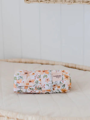 Waterproof Travel Change Mat | Bloom - Bambella Designs