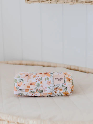 Waterproof Travel Change Mat | Bloom - Bambella Designs