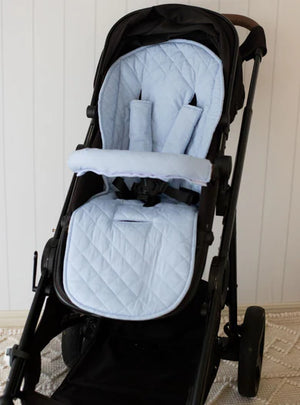 Pram Liner | Dusty Sky Blue - Bambella Designs