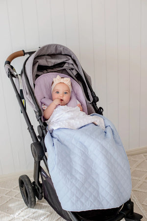Snuggle Blanket - Dusty Sky Blue - Bambella Designs