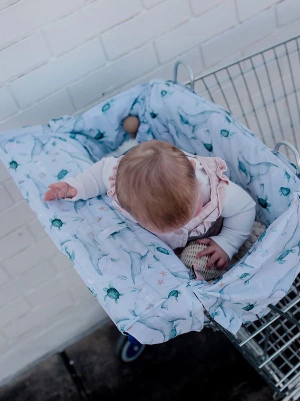 Universal Padded Trolley Liner | Turtle Bay - Bambella Designs