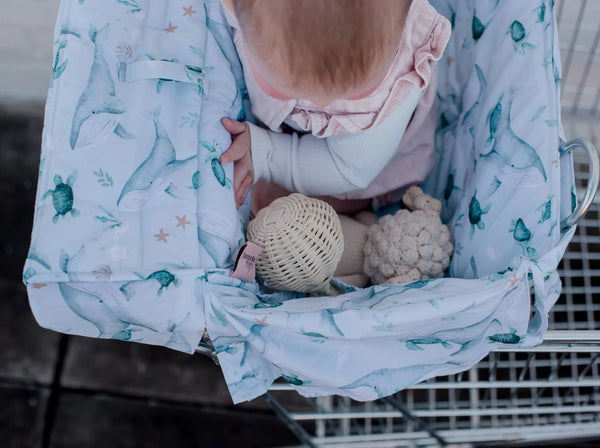 Universal Padded Trolley Liner | Turtle Bay - Bambella Designs