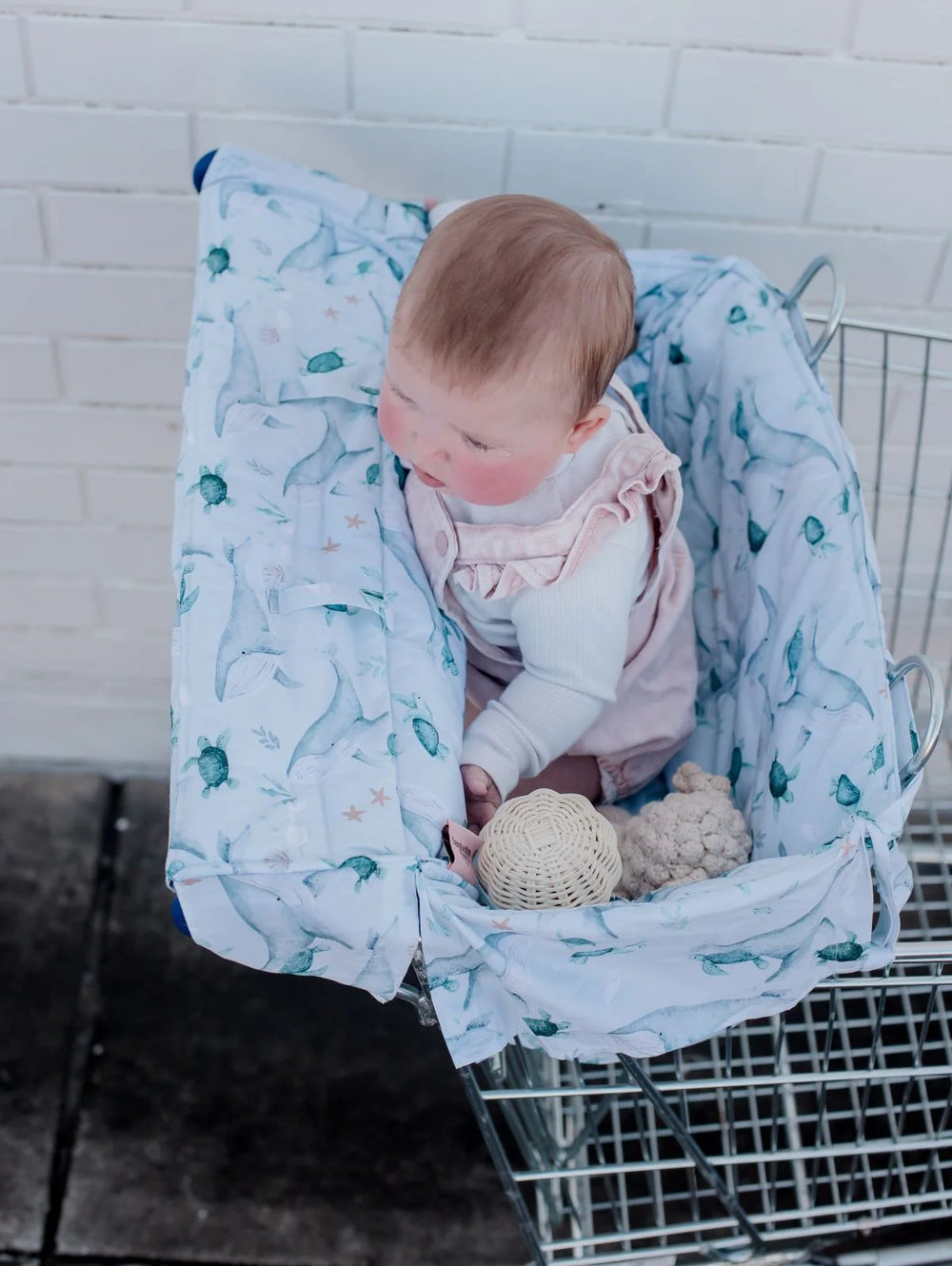 Universal Padded Trolley Liner | Turtle Bay - Bambella Designs