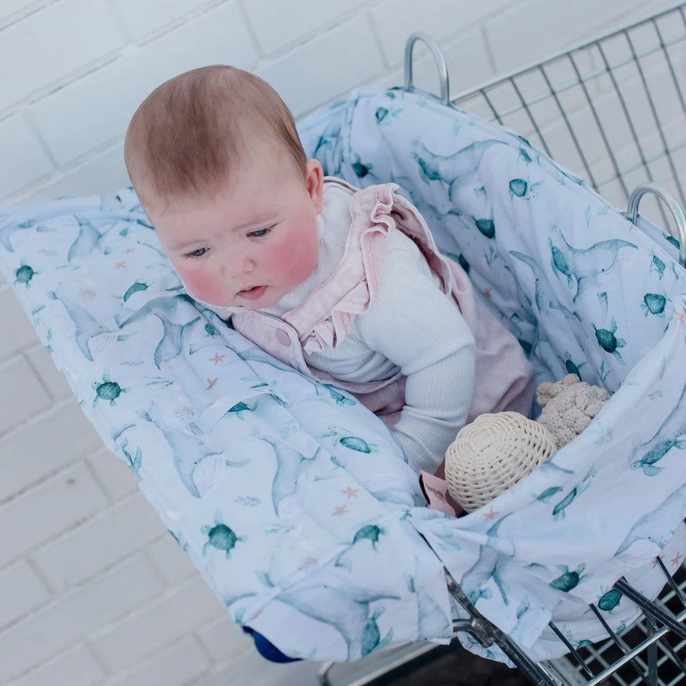 Universal Padded Trolley Liner | Turtle Bay - Bambella Designs