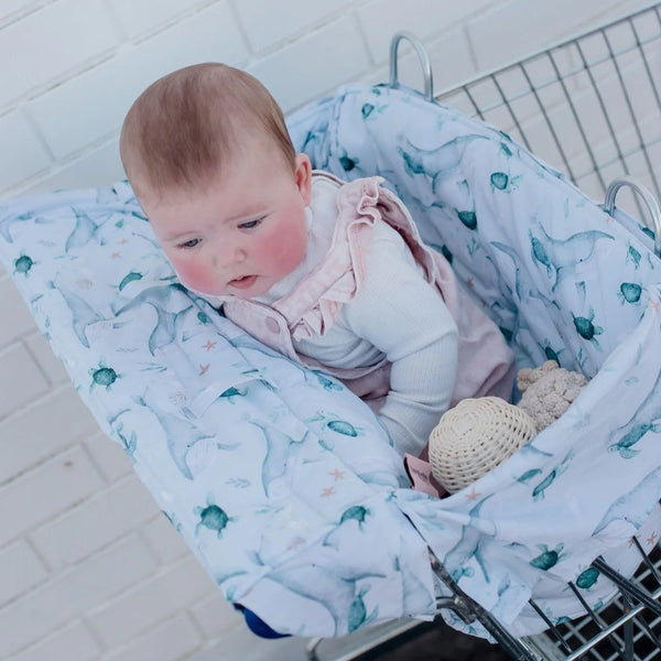 Universal Padded Trolley Liner | Turtle Bay - Bambella Designs