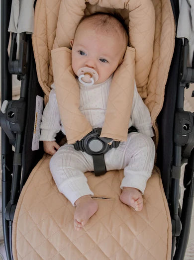 Universal Quilted Pram Liner | Nude - Bambella Designs