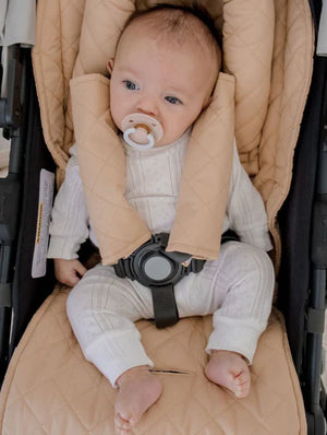 Universal Quilted Pram Liner | Nude - Bambella Designs