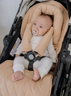 Universal Quilted Pram Liner | Nude - Bambella Designs