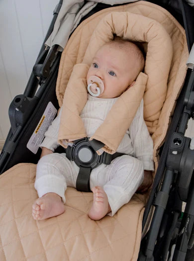 Universal Quilted Pram Liner | Nude - Bambella Designs
