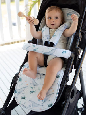 Universal Pram Liner | Turtle Bay - Bambella Designs