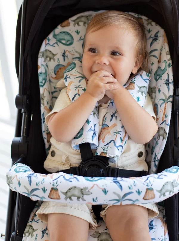 Pram Liner | Wild Dinosaurs - Bambella Designs