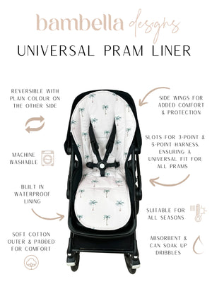 Pram Liner | Sage Sunshine - Bambella Designs