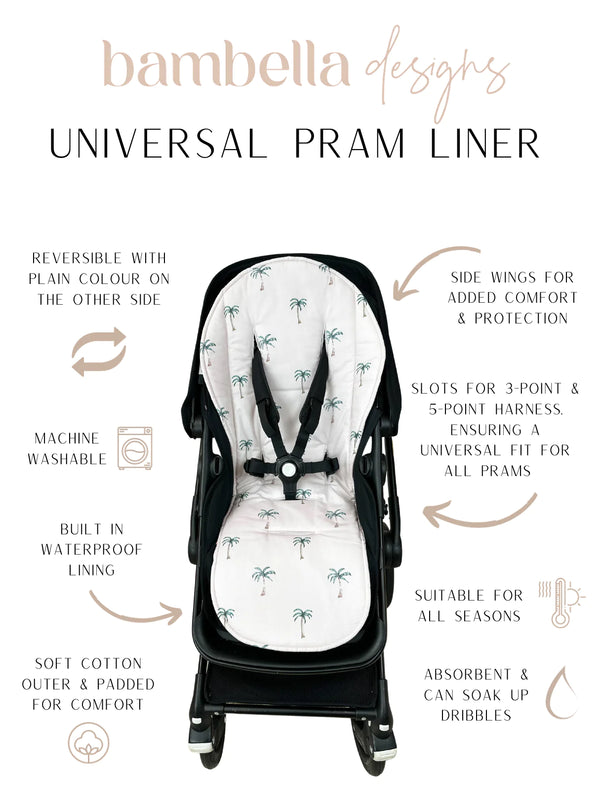 Pram Liner | Sage Sunshine - Bambella Designs
