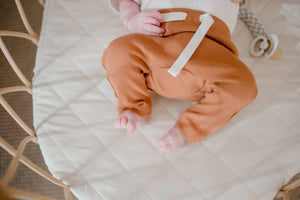 Waterproof Bassinet Sheet - Oat - Bambella Designs