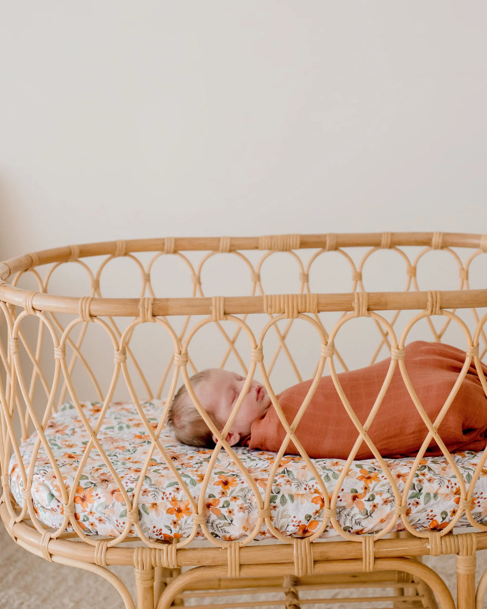 Waterproof Bassinet Sheet - Bloom - Bambella Designs