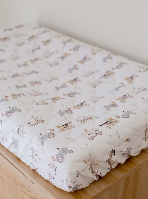 Waterproof Bassinet Sheet - Oakwood Farm - Bambella Designs