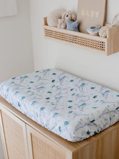 Waterproof Bassinet Sheet | Turtle Bay - Bambella Designs