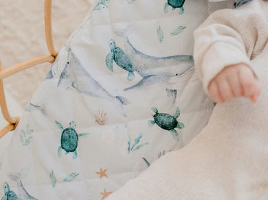 Waterproof Bassinet Sheet | Turtle Bay - Bambella Designs