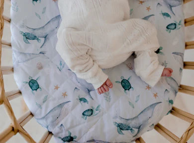 Waterproof Bassinet Sheet | Turtle Bay - Bambella Designs
