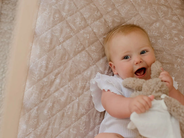 Waterproof Cot Sheet & Mattress Protector - Bee Kind - Bambella Designs