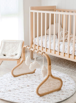 Waterproof Cot Sheet & Mattress Protector - Oakwood Farm - Bambella Designs