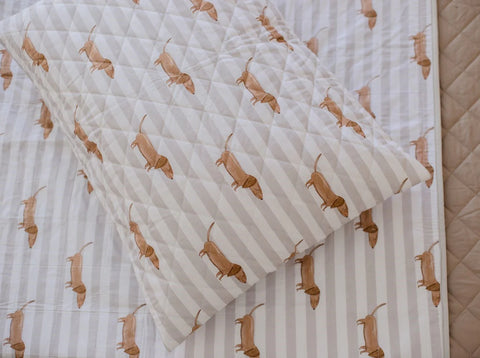 Waterproof Standard Pillowcase | Dachshund Days - Bambella Designs