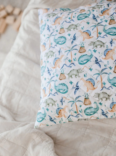 Waterproof Standard Pillowcase | Wild Dinosaurs - Bambella Designs