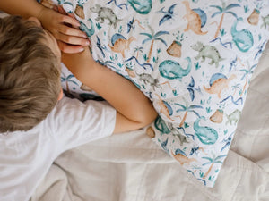 Waterproof Standard Pillowcase | Wild Dinosaurs - Bambella Designs DISCOUNTED