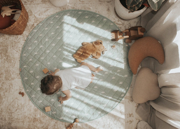 Waterproof Padded Play Mat | Sage Sunshine - Bambella Designs