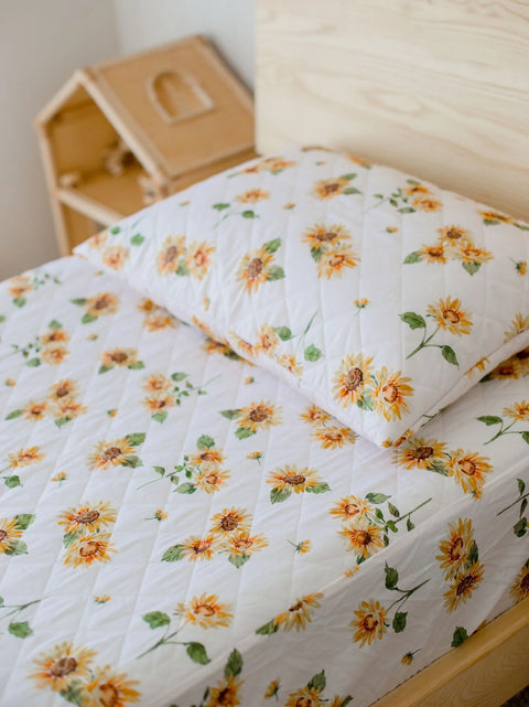 Waterproof Fitted Sheet | Sunny Days - Single / King Single - Bambella Designs
