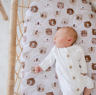 Waterproof Bassinet Sheet | Bear in There - Bambella Designs