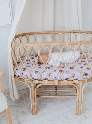 Waterproof Bassinet Sheet | Bear in There - Bambella Designs
