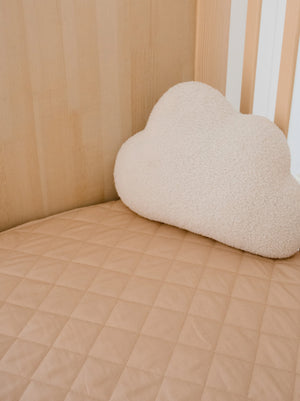 Waterproof Cot Sheet & Mattress Protector - Nude - Bambella Designs