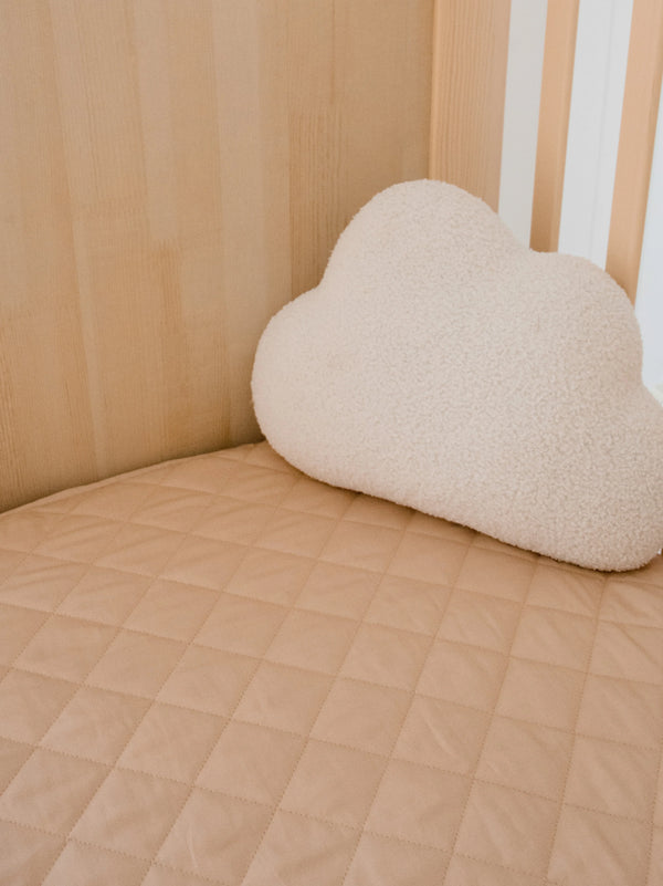 Waterproof Cot Sheet & Mattress Protector - Nude - Bambella Designs