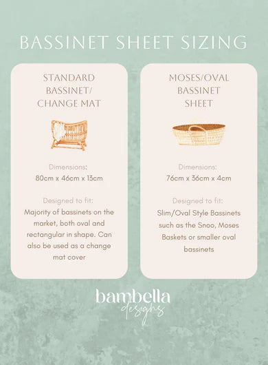 Small Oval/Moses/Snoo Fitted Waterproof Sheet | Nude - Bambella Designs