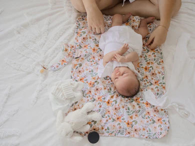 Waterproof Travel Change Mat | Bloom - Bambella Designs