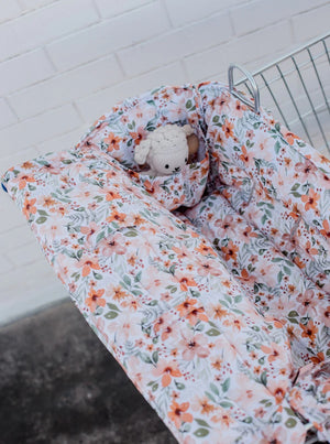 Universal Padded Trolley Liner | Bloom - Bambella Designs