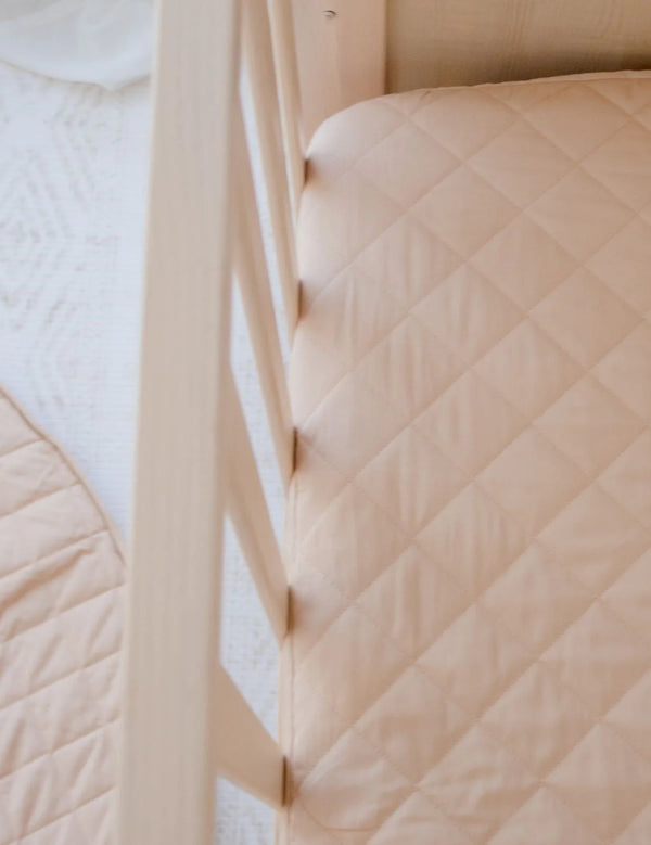 Waterproof Cot Sheet & Mattress Protector - Nude - Bambella Designs