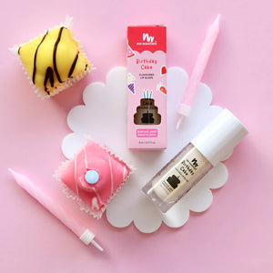 Natural Kids Lip Gloss Wand - Birthday Cake - No Nasties