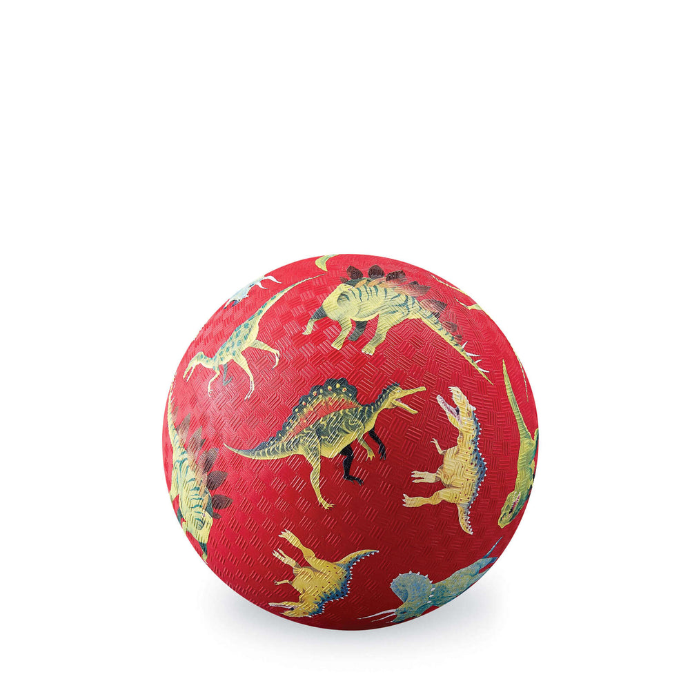 5 inch Playground Ball - Dinosaurs Red - Crocodile Creek