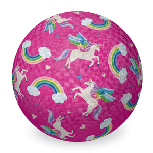 5 inch Playground Ball - Unicorn Rainbow - Crocodile Creek