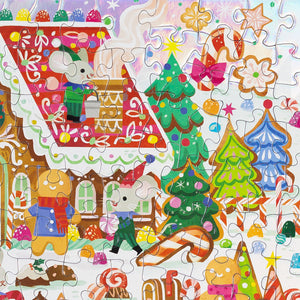 Holographic 100 pc - Gingerbread House - Crocodile Creek