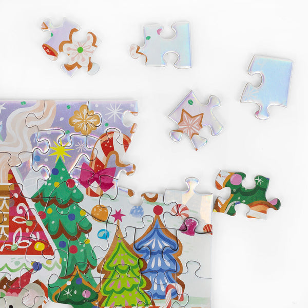 Holographic 100 pc - Gingerbread House - Crocodile Creek