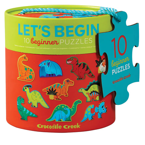 Let's Begin 2pc Puzzle - Dinosaurs - Crocodile Creek