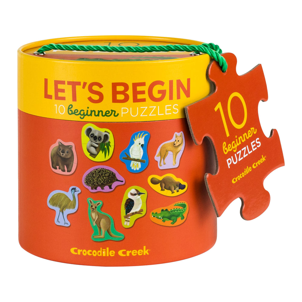 Let's Begin Puzzle 2pc - Aussie Animals - Crocodile Creek