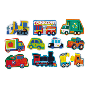 Let's Begin Puzzle 2 pc - Vehicles (Box) - Crocodile Creek