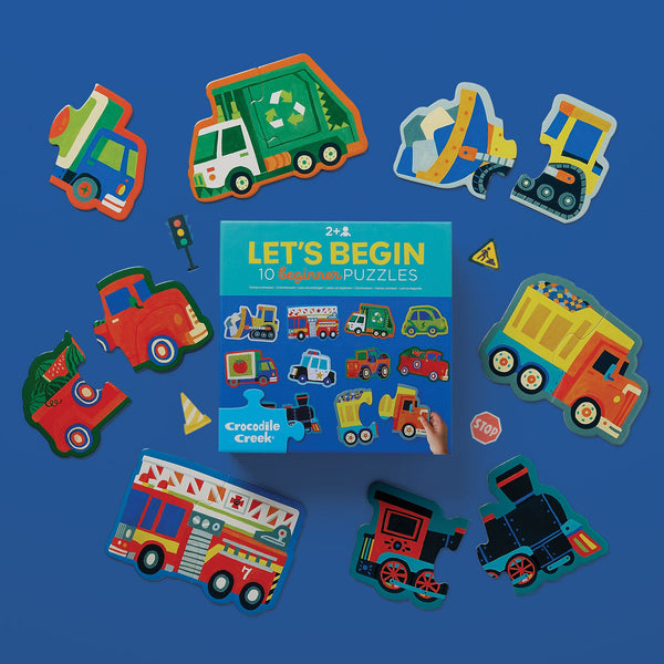 Let's Begin Puzzle 2 pc - Vehicles (Box) - Crocodile Creek